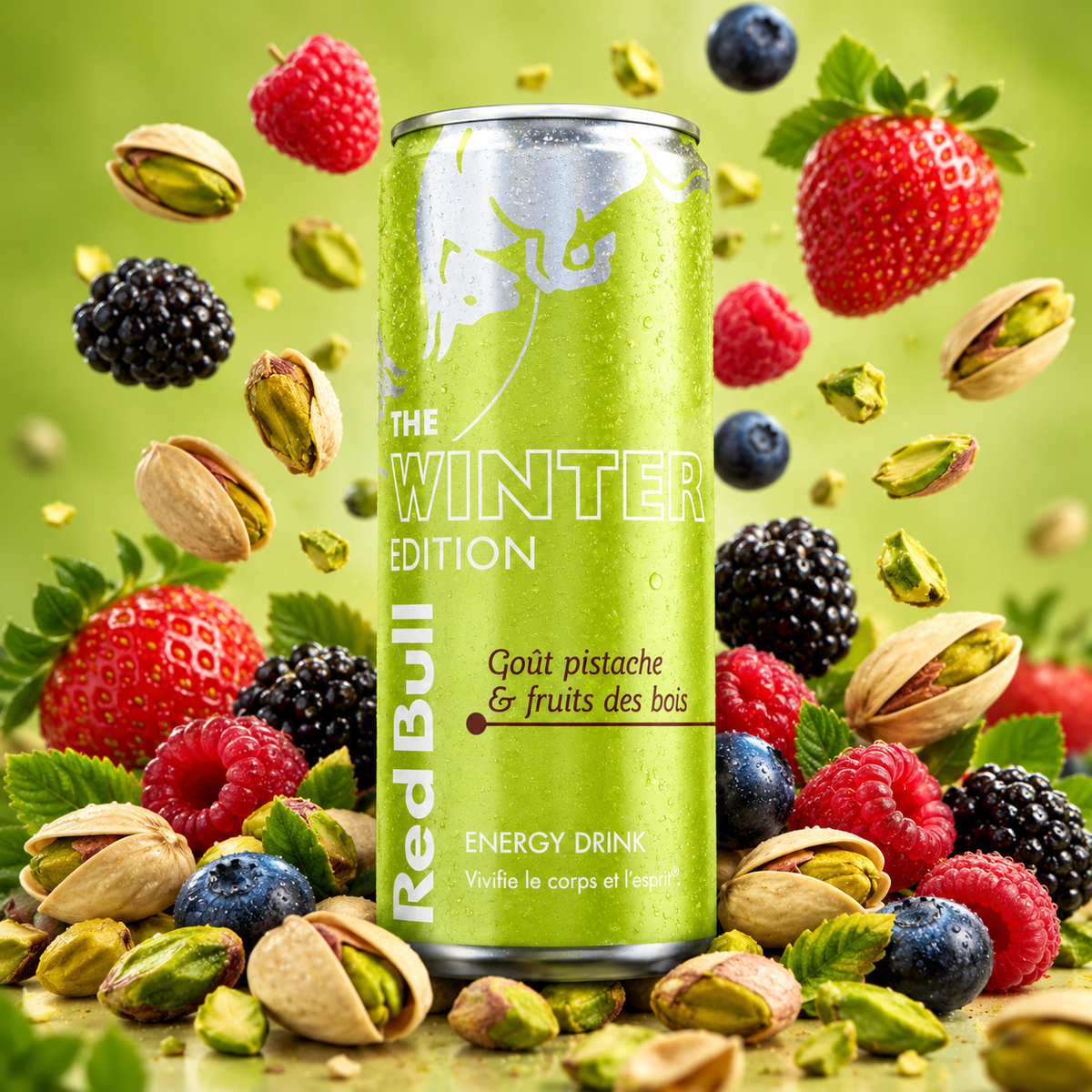 Redbull Pistache et Fruits des bois