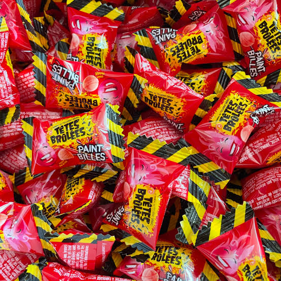 Têtes Brulées Bille Fraise (X10)